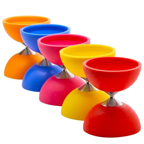 Preview: Schuldiabolo Vento mit Handstäben - gelb